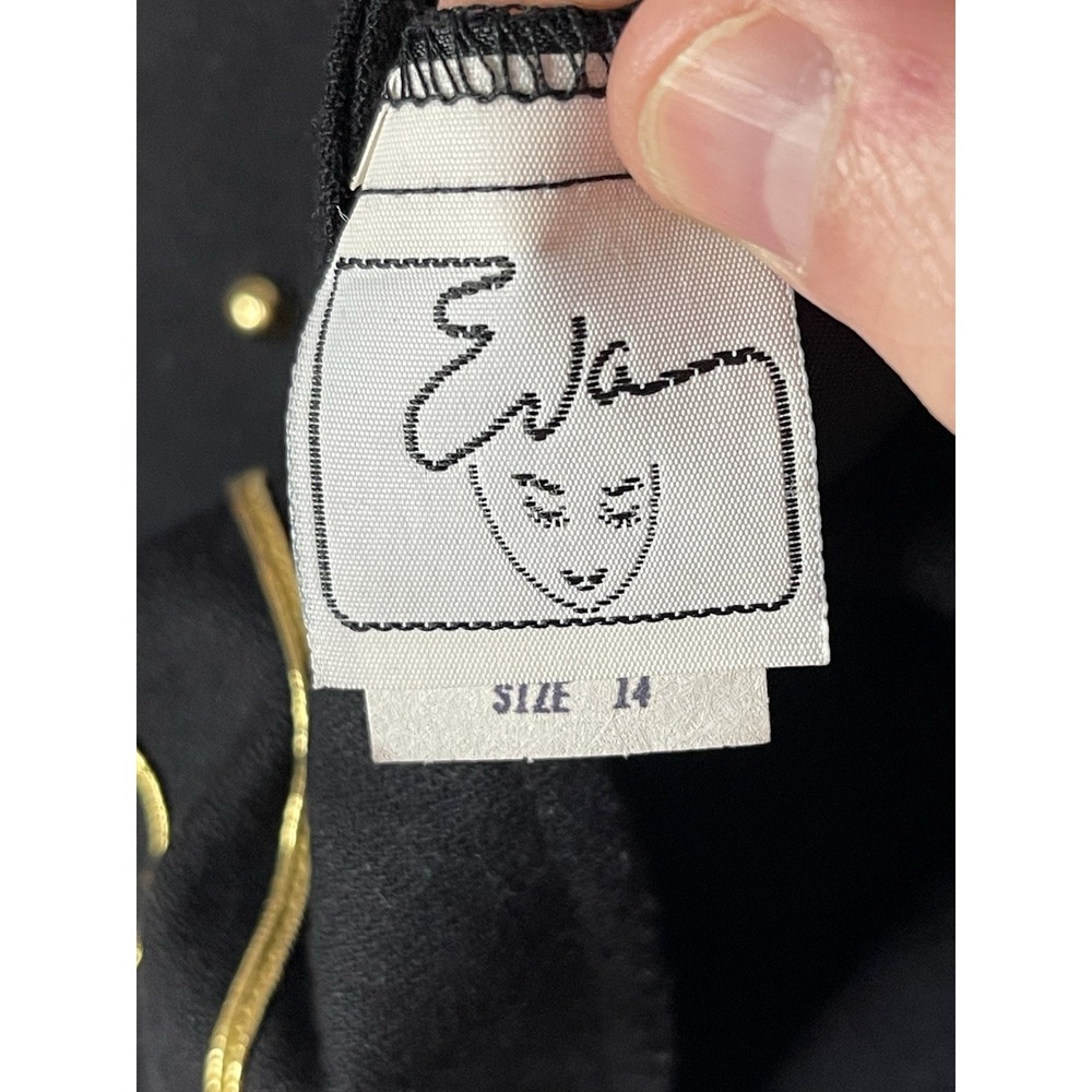 Vintage Eva 90s Streetwear Geometric Button Vest Size 14 Multicolor Made in USA - Picture 5 of 9